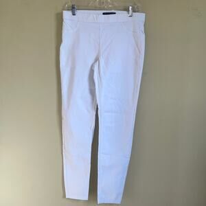 Zac and Rachel White Pull on Ankle Pants Size 8